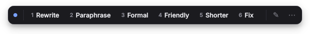 Quillbar toolbar